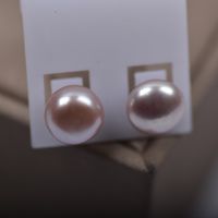 Simple Style Solid Color Freshwater Pearl Ear Studs 1 Pair sku image 2