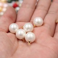 Sweet Solid Color Shell Plating Jewelry Accessories 1 Piece sku image 1