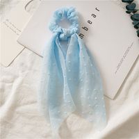 Simple Style Solid Color Cloth Net Yarn Hair Tie 1 Piece sku image 4