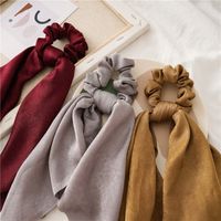 Fashion Solid Color Cloth Handmade Hair Tie 1 Piece main image 3