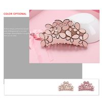 Fashion Butterfly Acetic Acid Sheets Hollow Out Inlay Rhinestones Hair Claws 1 Piece main image 4