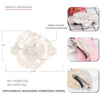 Simple Style Flower Acetic Acid Sheets Inlay Rhinestones Hair Clip 1 Piece main image 2
