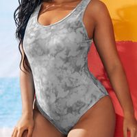 Vacation Tie Dye Polyester One-pieces sku image 11