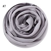 Women's Fashion Solid Color Rayon Cotton Linen Scarves sku image 6