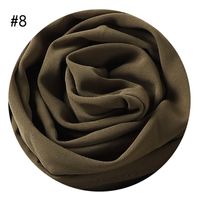 Women's Fashion Solid Color Rayon Cotton Linen Scarves sku image 7