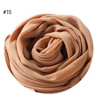 Women's Fashion Solid Color Rayon Cotton Linen Scarves sku image 14
