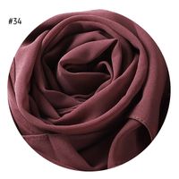Women's Fashion Solid Color Rayon Cotton Linen Scarves sku image 30