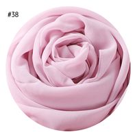 Women's Fashion Solid Color Rayon Cotton Linen Scarves sku image 34