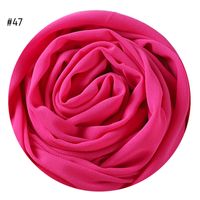 Women's Fashion Solid Color Rayon Cotton Linen Scarves sku image 43