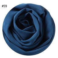 Women's Fashion Solid Color Rayon Cotton Linen Scarves sku image 54