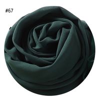 Women's Fashion Solid Color Rayon Cotton Linen Scarves sku image 62