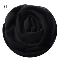 Women's Fashion Solid Color Rayon Cotton Linen Scarves sku image 1