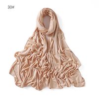 Femmes De Base Couleur Unie Coton Mercerisé Modal Coton Lin Foulards sku image 29