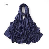 Women's Casual Modern Style Sports Solid Color Cotton Printing Sewing Scarf main image 4