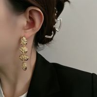 1 Pair Fashion Irregular Oval Metal Plating Women's Drop Earrings main image 5