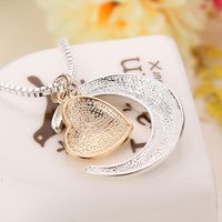1 Piece Mama Simple Style Letter Moon Heart Shape Alloy Plating Mother's Day Women's Pendant Necklace main image 4