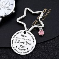 Mama Letter Metal Titanium Steel Mother's Day Women's Bag Pendant Keychain main image 3