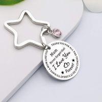 Mama Letter Metal Titanium Steel Mother's Day Women's Bag Pendant Keychain main image 2