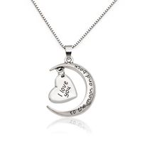 1 Piece Mama Simple Style Letter Moon Heart Shape Alloy Plating Mother's Day Women's Pendant Necklace main image 3