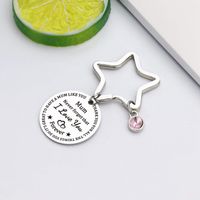 Mama Letter Metal Titanium Steel Mother's Day Women's Bag Pendant Keychain main image 4
