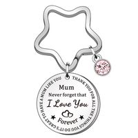 Mama Letter Metal Titanium Steel Mother's Day Women's Bag Pendant Keychain main image 5