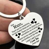 Mama Letter Heart Shape Metal Mother's Day Women's Bag Pendant Keychain main image 1
