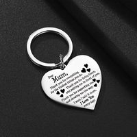 Mama Letter Heart Shape Metal Mother's Day Women's Bag Pendant Keychain main image 3