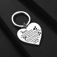 Mama Letter Heart Shape Metal Mother's Day Women's Bag Pendant Keychain main image 4