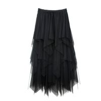 Summer Fashion Solid Color Polyester Knee-length Skirts main image 2