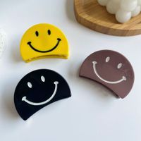 Sweet Smiley Face Acetic Acid Sheets Handmade Hair Claws 1 Piece main image 1