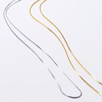 Fashion Solid Color Titanium Steel Plating Layered Necklaces main image 6