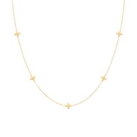 Simple Style Star Titanium Steel Plating Gold Plated Necklace main image 3
