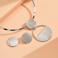 1 Set Fashion Round Alloy Women's Earrings Necklace main image 2