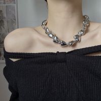 1 Piece Fashion Heart Shape Alloy Chain Women's Necklace main image 3