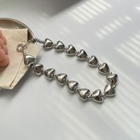 1 Piece Fashion Heart Shape Alloy Chain Women's Necklace main image 6