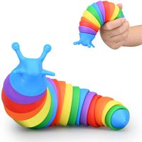 New Style Colorful Caterpillar Fun Decompression Toy Children Vent Slug Pressure Reduction Toy Wholesale main image 1