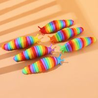 New Style Colorful Caterpillar Fun Decompression Toy Children Vent Slug Pressure Reduction Toy Wholesale sku image 1