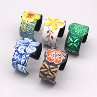 1 Piece Bohemian Flower Arylic Women's Bangle main image 1