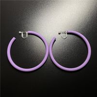 1 Pair Fashion C Shape Solid Color Arylic Ear Studs sku image 17