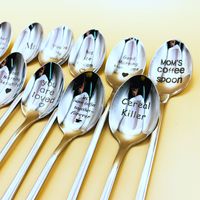 Fashion Letter Stainless Steel Spoon main image 6