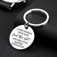 1 Piece Fashion Letter Titanium Steel Plating Unisex Keychain main image 3