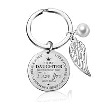 1 Piece Fashion Letter Titanium Steel Plating Unisex Keychain main image 1