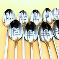 Valentine's Day Fashion Letter Stainless Steel Metal Spoon main image 5