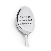 Valentine's Day Fashion Letter Stainless Steel Metal Spoon sku image 8
