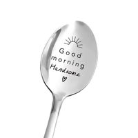 Valentine's Day Fashion Letter Stainless Steel Metal Spoon sku image 35
