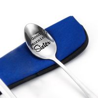 Fashion Letter Stainless Steel Spoon sku image 29