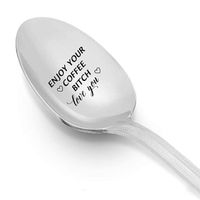 Valentine's Day Fashion Letter Stainless Steel Metal Spoon sku image 33