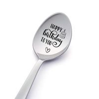 Valentine's Day Fashion Letter Stainless Steel Metal Spoon sku image 47