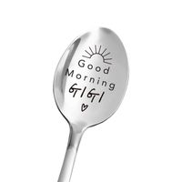 Valentine's Day Fashion Letter Stainless Steel Metal Spoon sku image 36