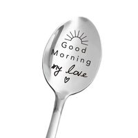 Valentine's Day Fashion Letter Stainless Steel Metal Spoon sku image 41